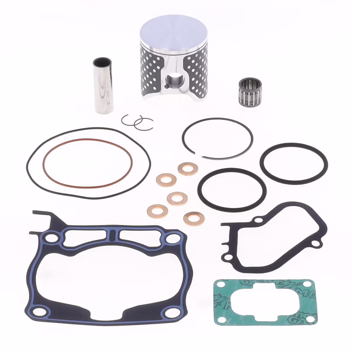 Top End Piston Kit ATHENA P4C0540118025A (Cast Racing Lightweight 2-Stroke Piston d54 mm) with Top End Gasket Kit for YAMAHA YZ 125 2005-2022