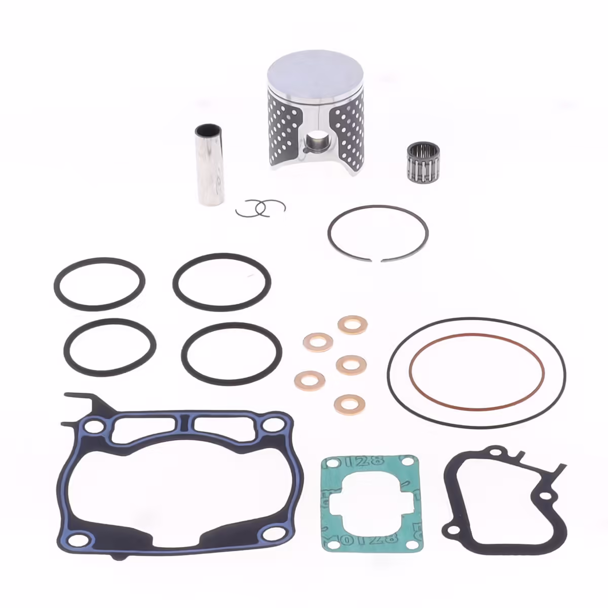 Top End Piston Kit ATHENA P4C0540271024A (Cast 2-Stroke Piston d54 mm) with Top End Gasket Kit for YAMAHA YZ 125 2022-2026