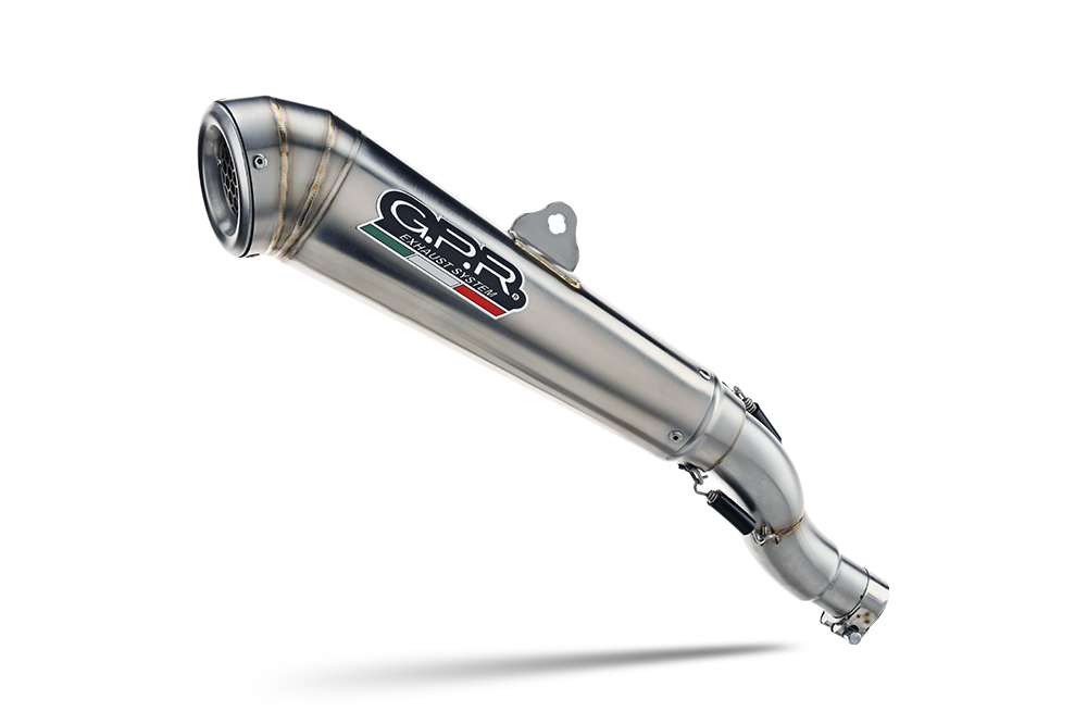 Slip-on exhaust GPR POWERCONE EVO E4.H.250.1.PCEV Brushed Stainless steel