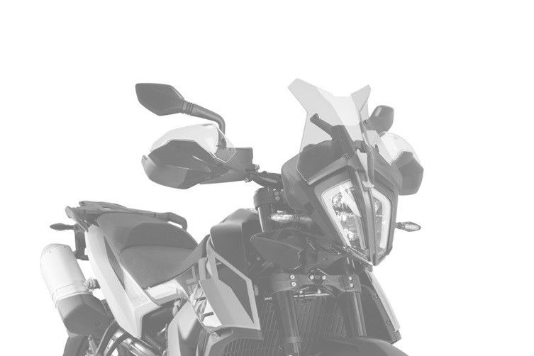 Windscreen PUIG RACING 3738N Crni for KTM Adventure 890 /R/L 2021-2023