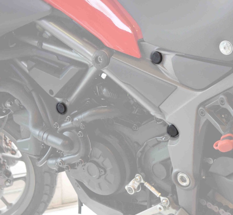 Chassis cap covers PUIG 9636N Crni
