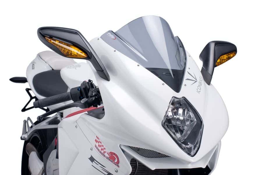 Windscreen PUIG RACING 5651H smoke for MV AGUSTA F3 675 2012-2019, MV AGUSTA F3 800 / Rosso 2013-2019