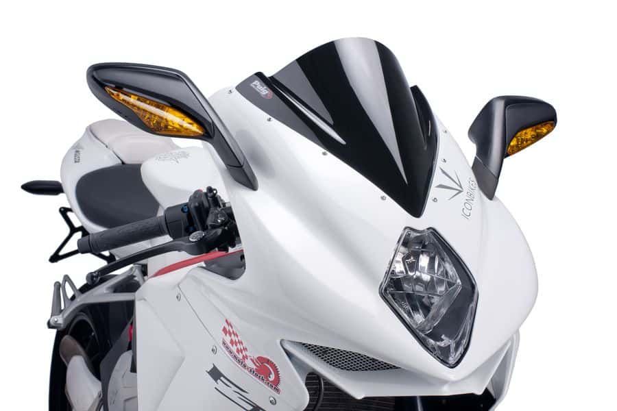 Windscreen PUIG RACING 5651N Crni