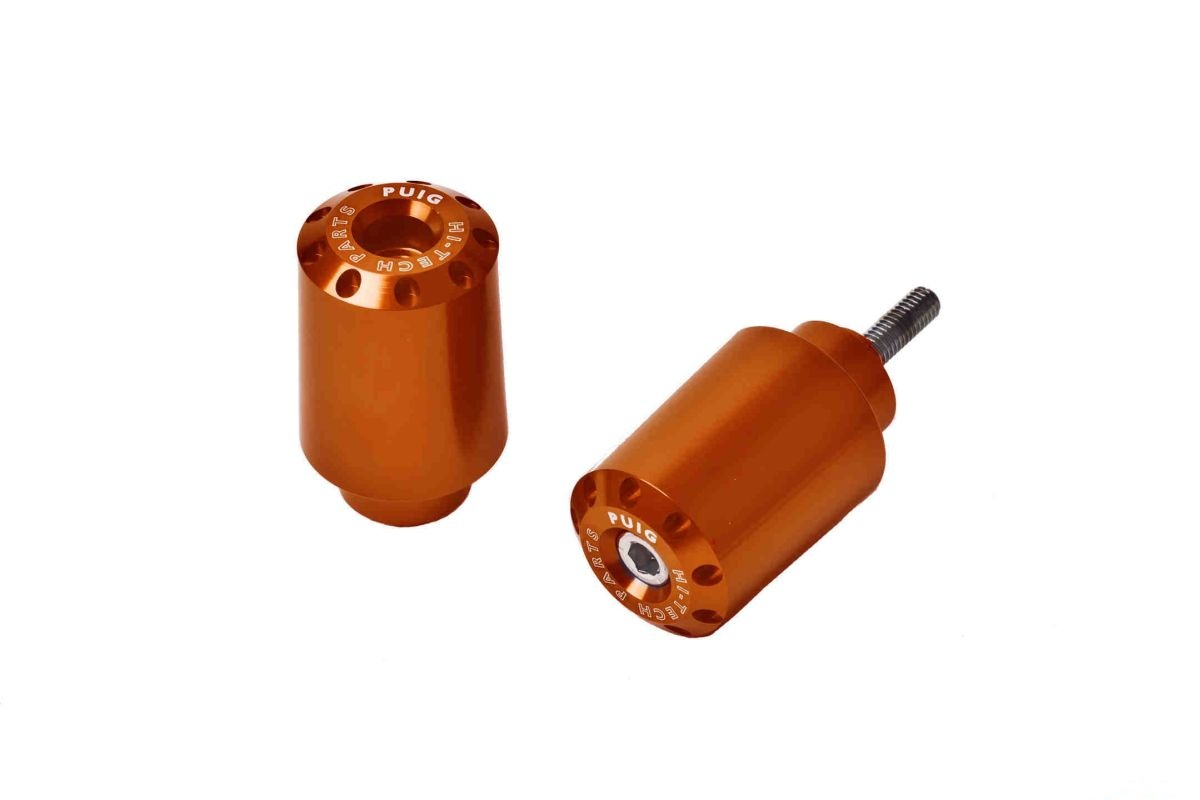 Universal bar ends PUIG LONG for DIAMETERS BETWEEN 13-18 mm 5777T orange D 13-18mm