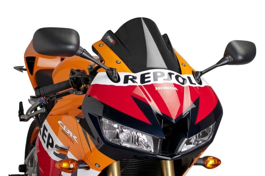 Windscreen PUIG RACING 6478N Crni for HONDA CBR 600 RR 2013-2016