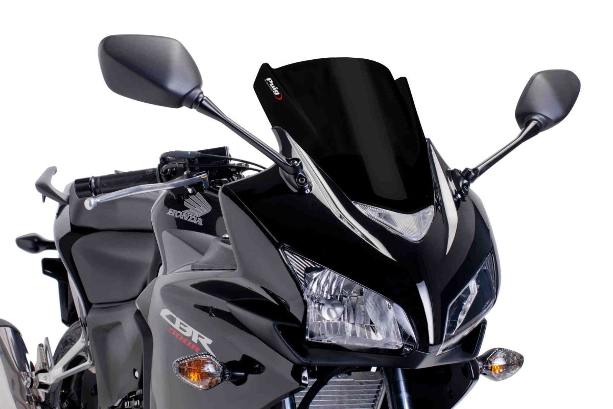 Windscreen PUIG RACING 6479N Crni