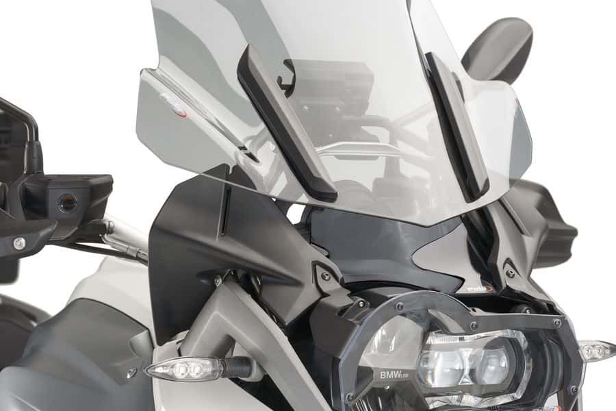 Windscreen PUIG DEFLECTOR ORIGINAL 7550H smoke for BMW R 1200 GS 2013-2018, BMW R 1200 GS Adventure 2014-2018