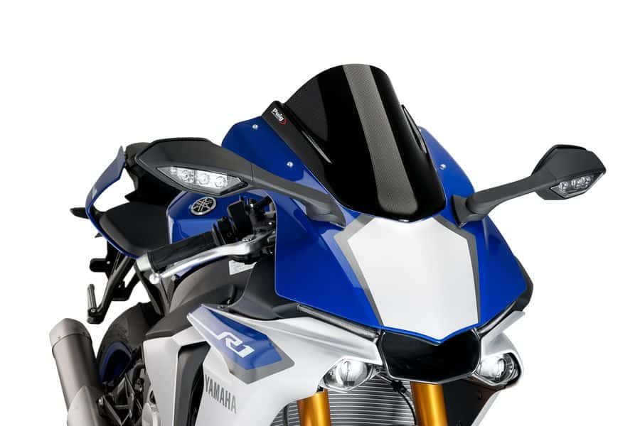 Windscreen PUIG RACING 7648C carbon look