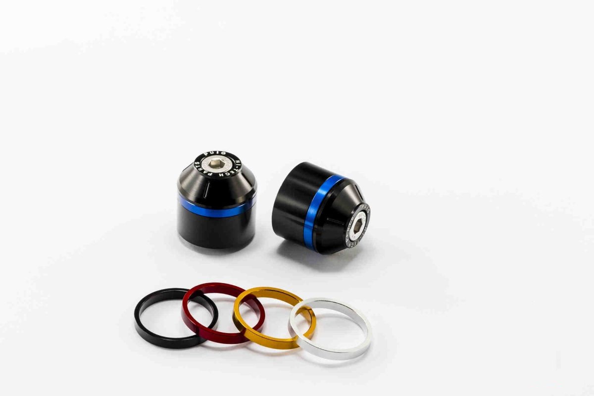Bar ends PUIG SHORT WITH RING 8018N colour rings included