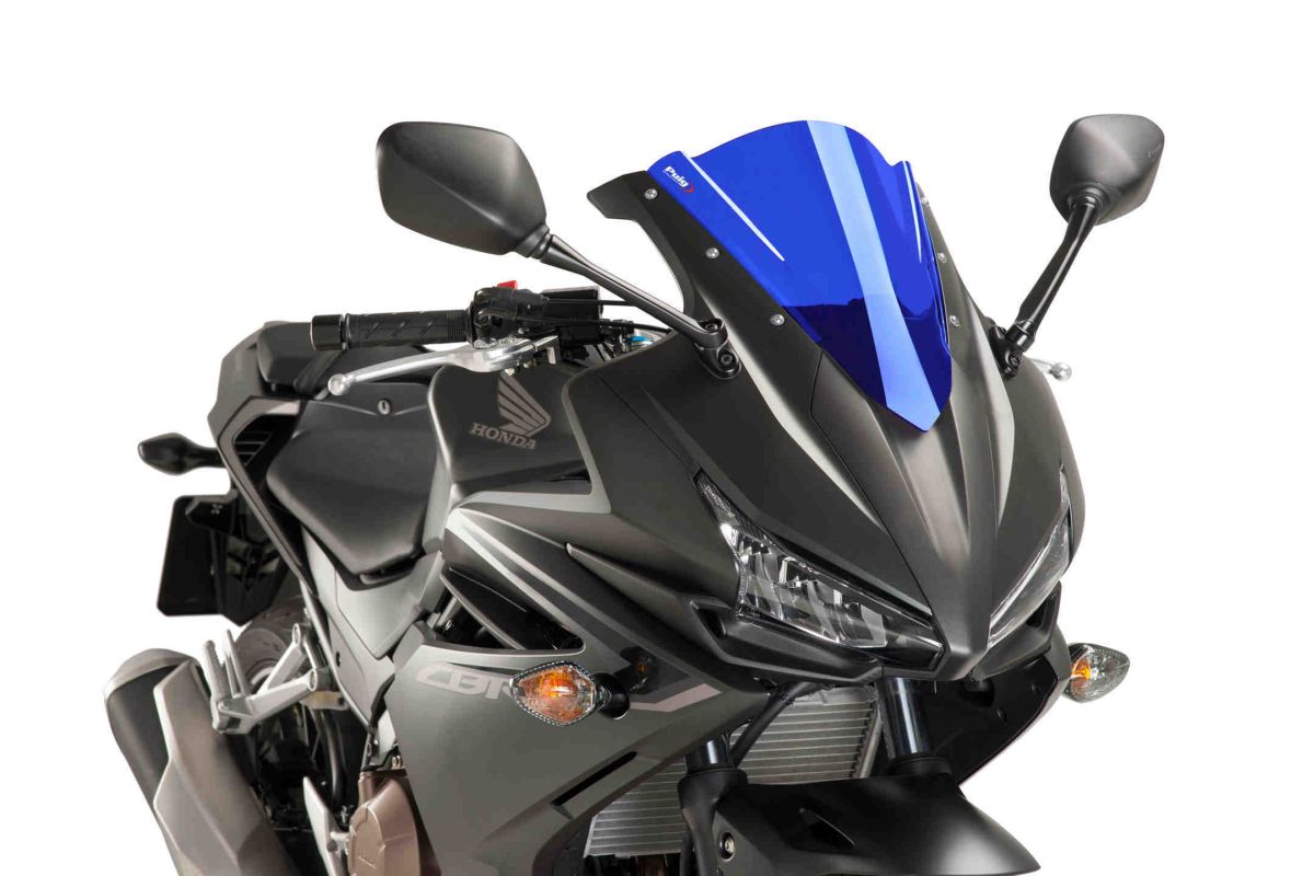Windscreen PUIG RACING 8903A plavi
