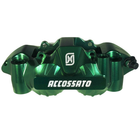 Radial brake caliper ACCOSSATO PZ004 Forged Monoblock 108 mm distance With Pistons in Aluminium
