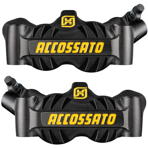 Radial brake caliper ACCOSSATO PZ007 Forged Monoblock 100 mm distance With Pistons in Aluminium