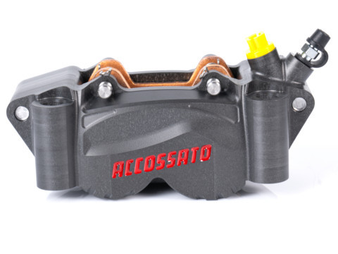 Radial Billet 2-piece Caliper ACCOSSATO PZ011 - distance 100 mm Piston in aluminium