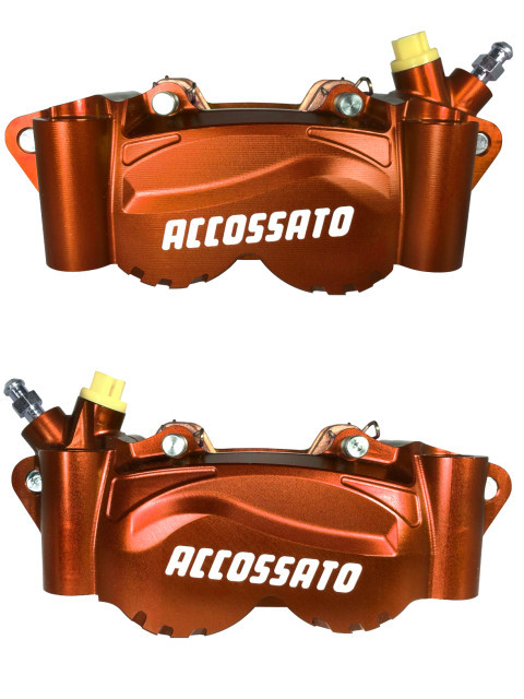 Radial billet 2-piece caliper ACCOSSATO PZ011 distance 100 mm