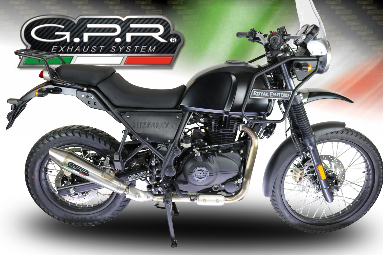 Slip-on exhaust GPR VINTACONE ROY.3.VIC Brushed Stainless steel including link pipe