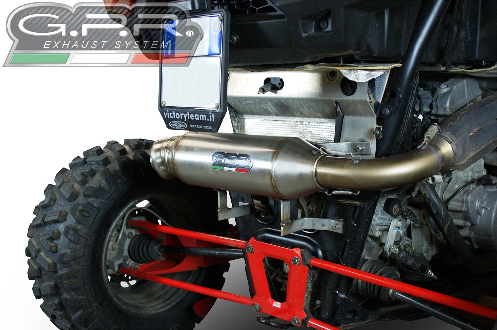 Slip-on exhaust GPR POWER BOMB ATV.42.BOMB Brushed Stainless steel