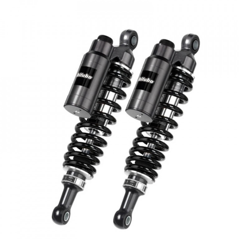 Rear twinshock BITUBO WMT0 with separate chamber ADJ: manual spring preload, rebound, compression (black springs)