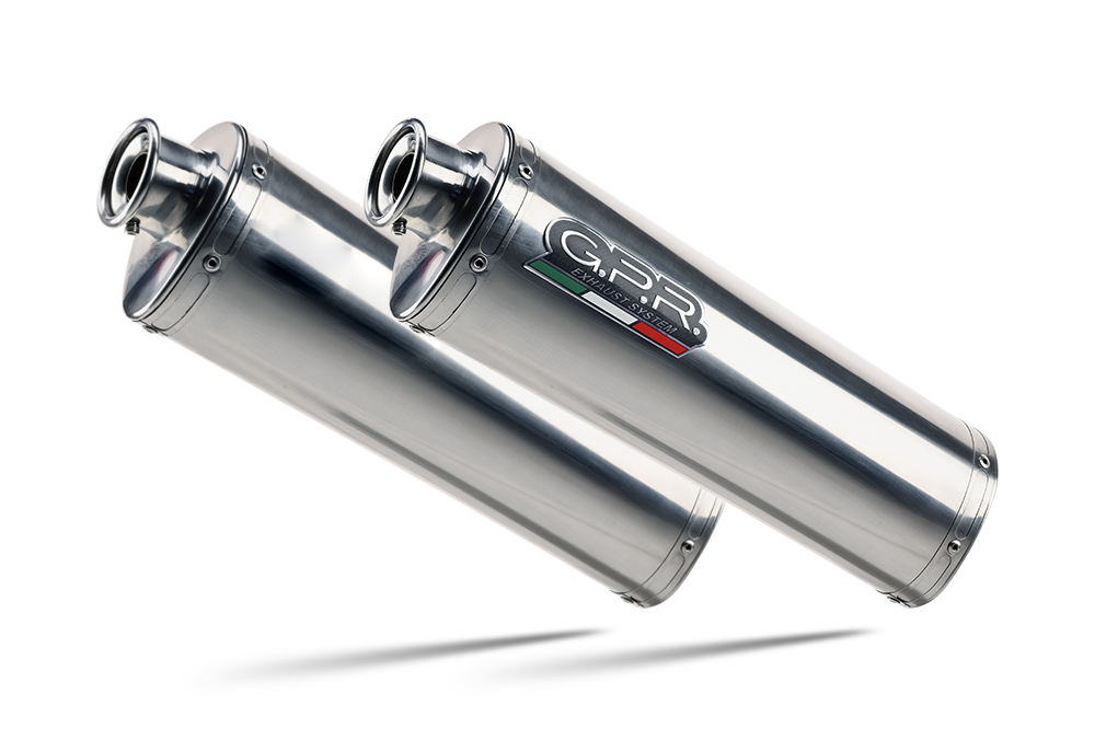 Dual slip-on exhaust GPR TRIOVAL A.60.TRI Polished Stainless Steel