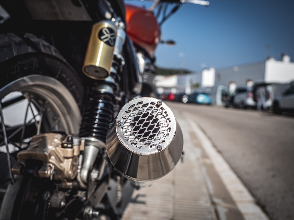 Universal silencer GPR ULTRACONE CAFÉ RACER CAFE.17.ULTRA Brushed Stainless steel