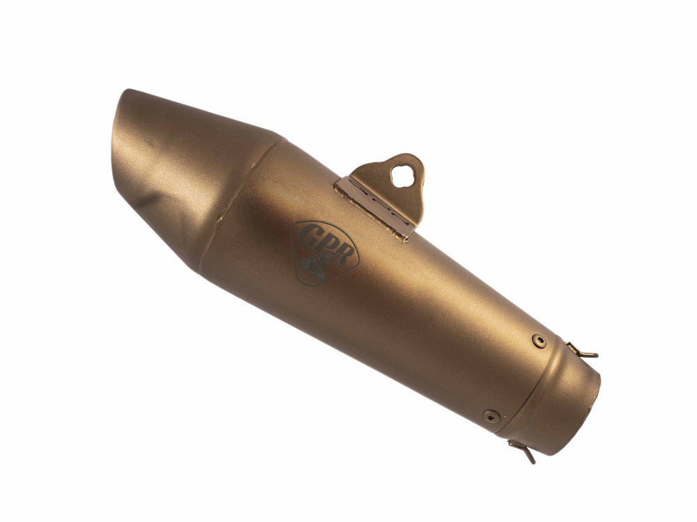 Universal silencer GPR VINTAVOGE CAFÉ RACER CAFE.60.VB Bronze without link pipe